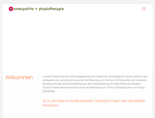 Tablet Screenshot of osteopathie-baitinger.de